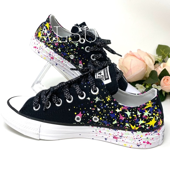 Converse Chuck TaylorAS Low Canvas Black Multi k/W - Picture 3 of 8